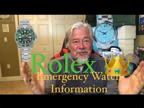 rolex emergency|Hands.